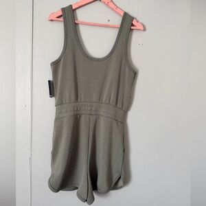 RD Style Khaki Sleeveless Romper